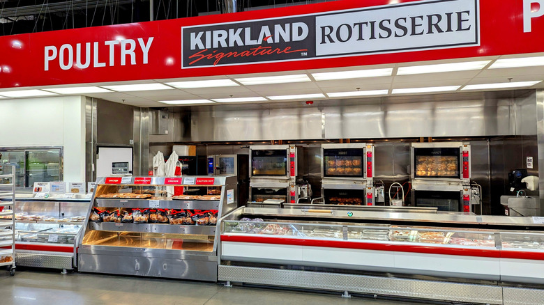 Poultry section at Costco.
