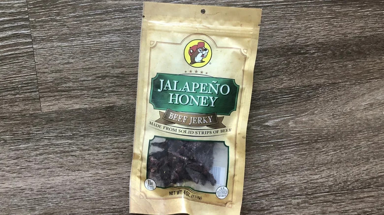 Package of Buc-Ee's Jalapeño Honey jerky