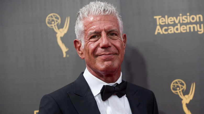 Anthony Bourdain smiling