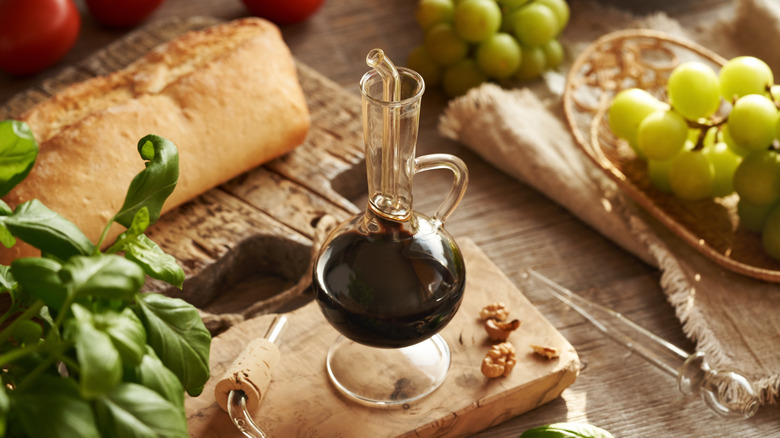 A bottle of balsamic vinegar