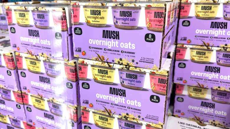 cases of Mush overnight oats