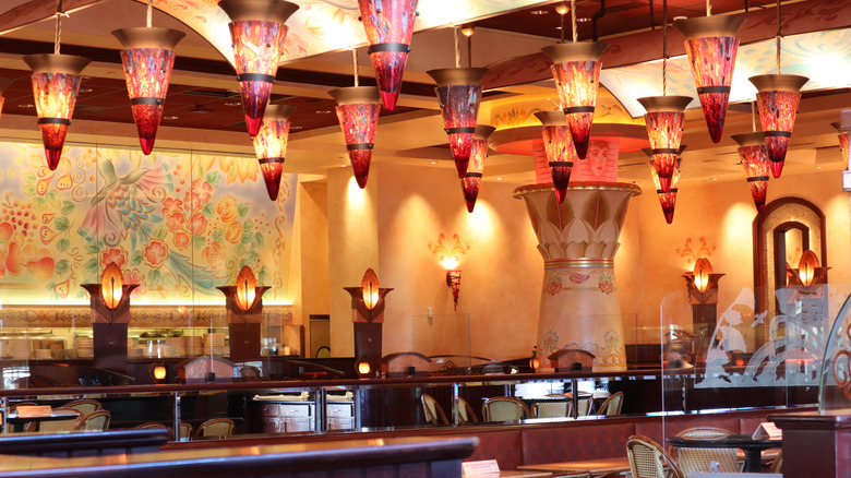 The interior of a Cheesecake Factory