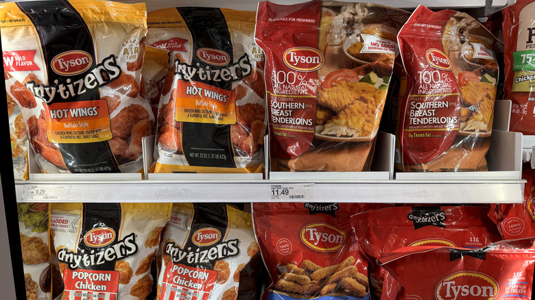 Tyson frozen chicken products