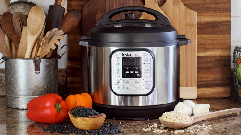 Instant pot ietting on a counter