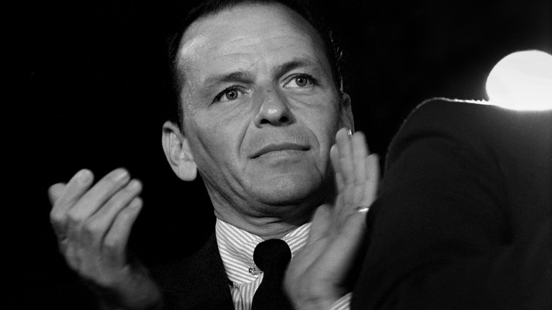 Frank Sinatra applauding
