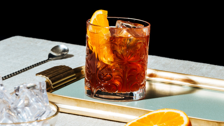 Negroni in traditional glass