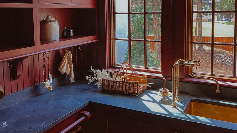 interior of butler's pantry design