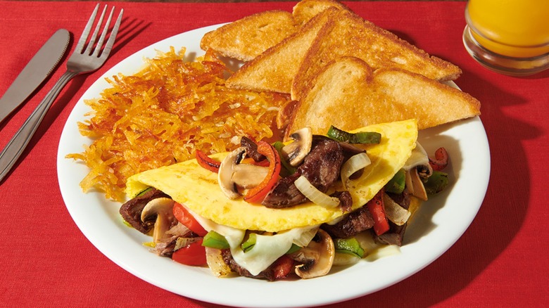 Denny's Philly Cheesesteak Omelet