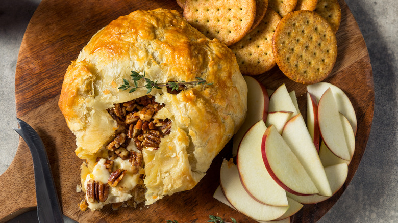 dough-wrapped baked brie