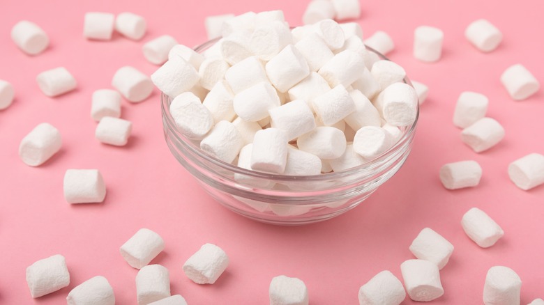 marshmallows spilling out of bowl