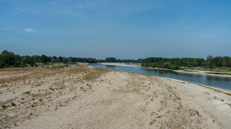 Italy's Po river after severe drought