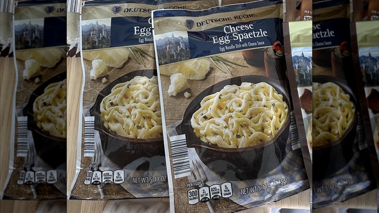 Two packages of Aldi's Cheese Egg Spaetzle