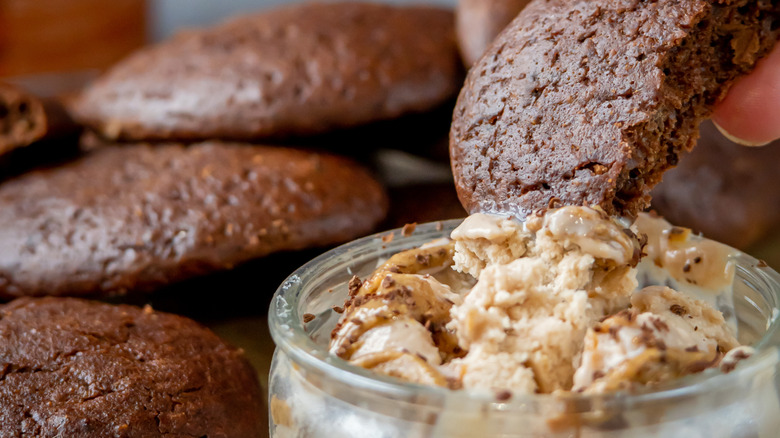 brownies with chocolate chip dip