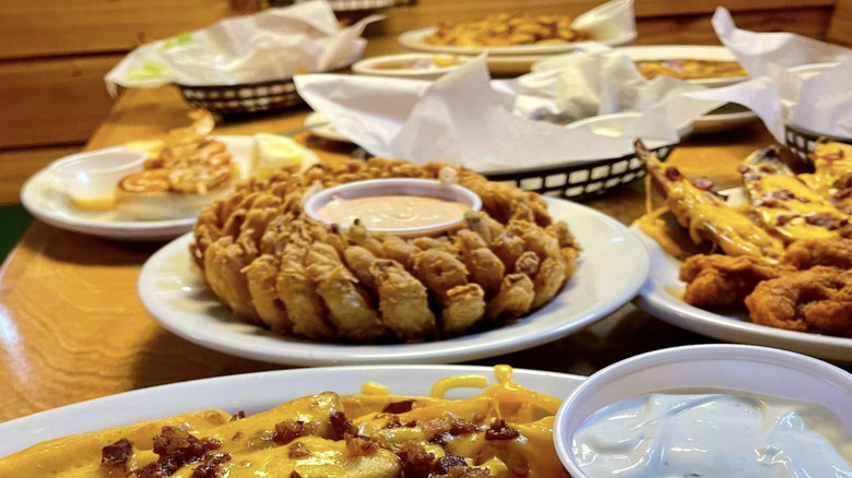 Texas Roadhouse appetizers on table