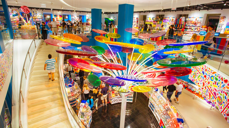 inside of a Dyland's Candy Bar store