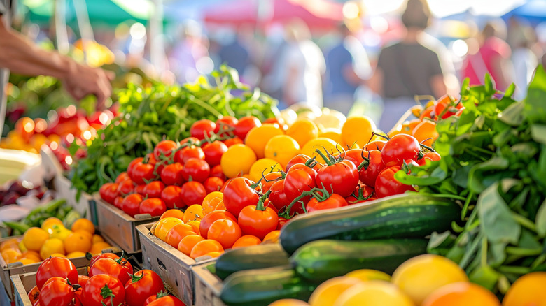farmers market stall