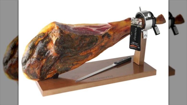 Covap Jamon Iberico Bellota Ham Leg with Stand and Knife