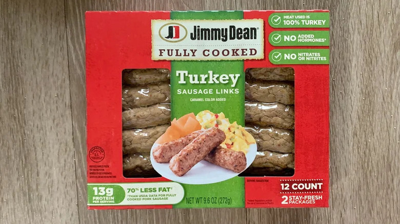 pack of Jimmy Dean turkey sausage links