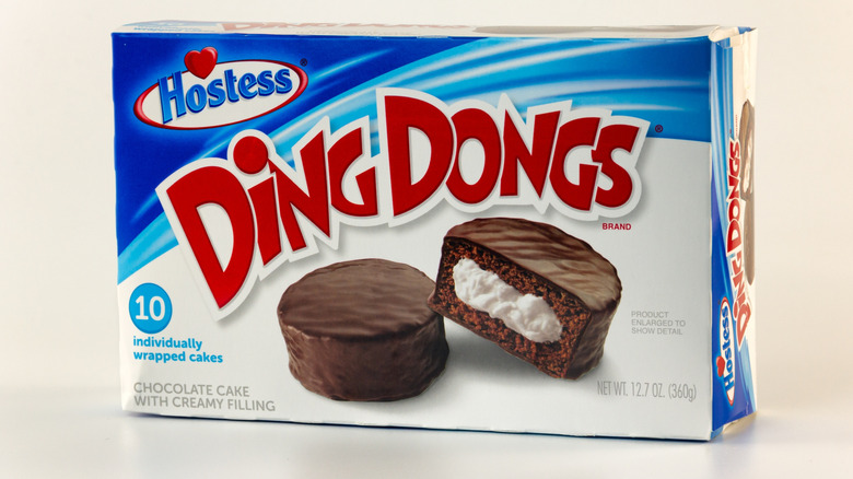 Box of Hostess Ding Dongs