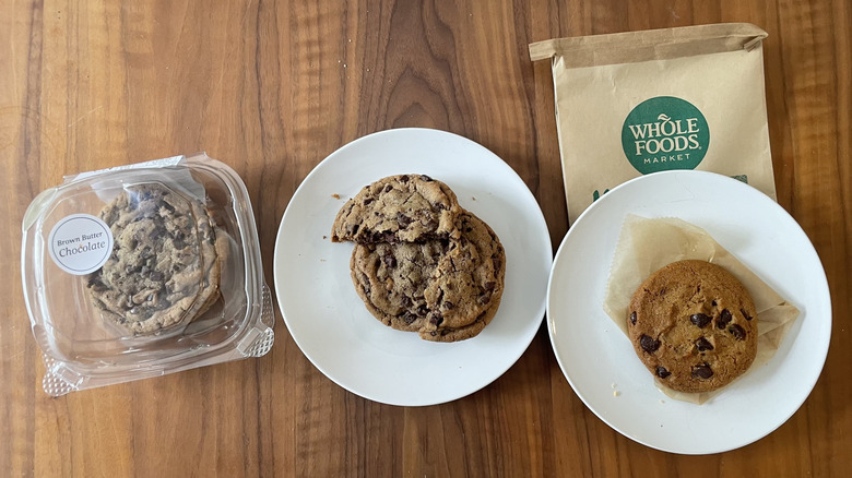 Whole Foods chocolate chunk cookie on a plate