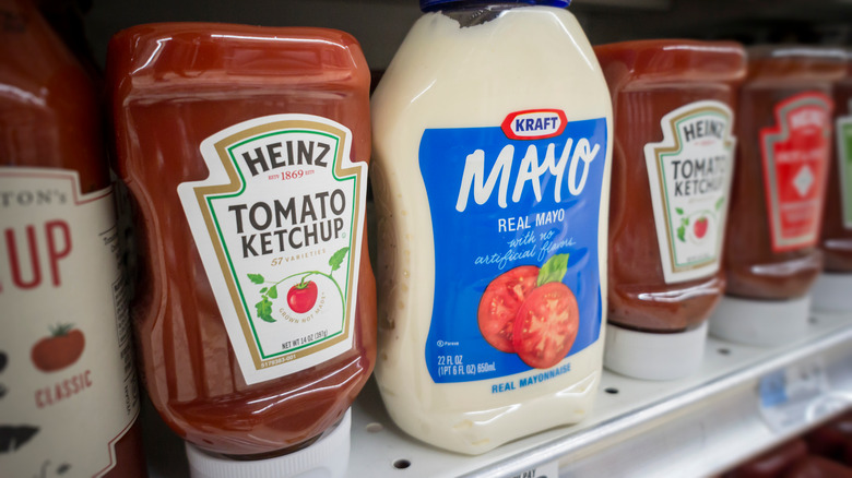 Kraft-Heinz products on shelf 