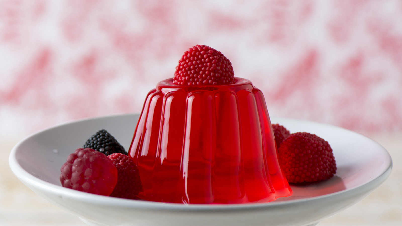 Fresh Raspberry Jelly Mold