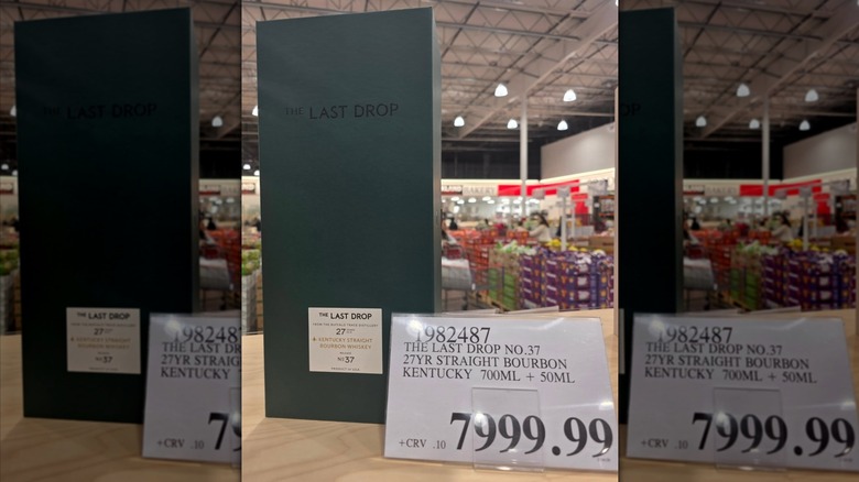 the price sign and bottom of the box for the Last Drop No. 37