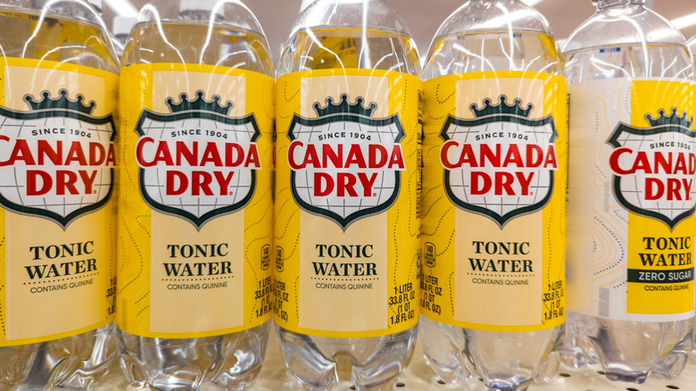 bottles of Canada Dry tonic