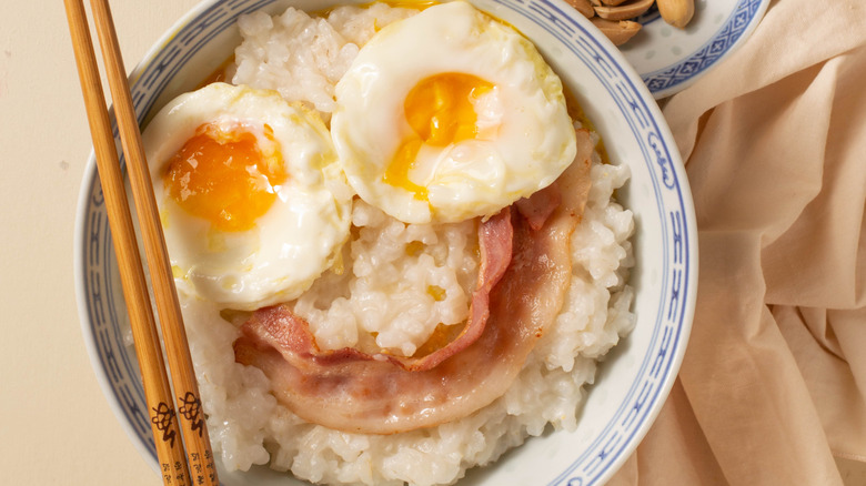 Congee breakfast from Mulan