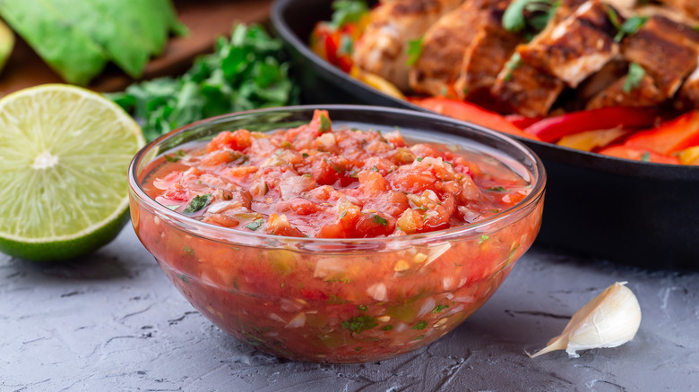 Bowl of salsa
