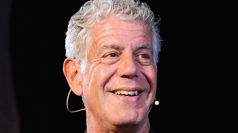 Anthony Bourdain speaking at event