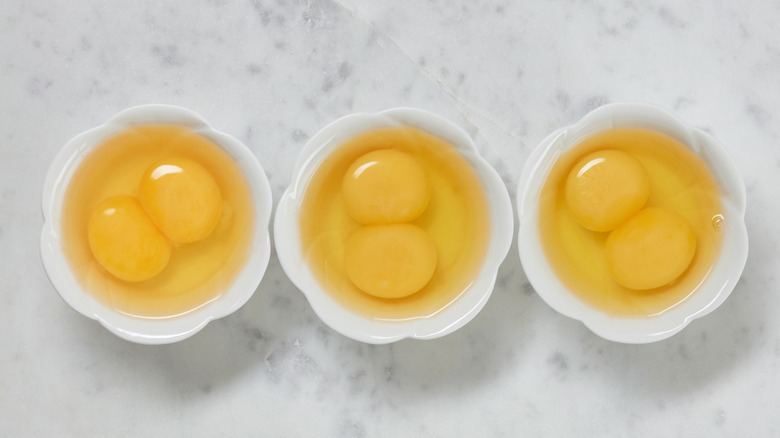 double yolk eggs