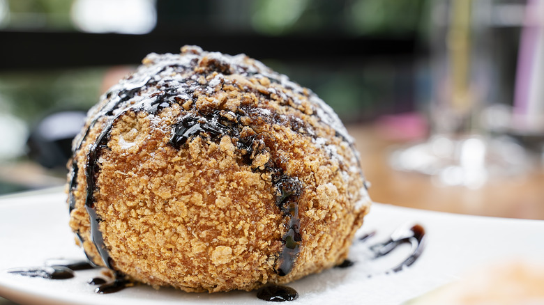 fried ice cream ball