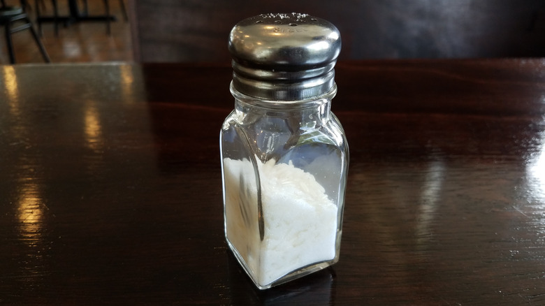 Rice in salt shaker