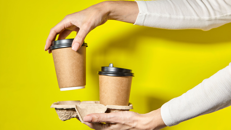 Paper coffee cups 
