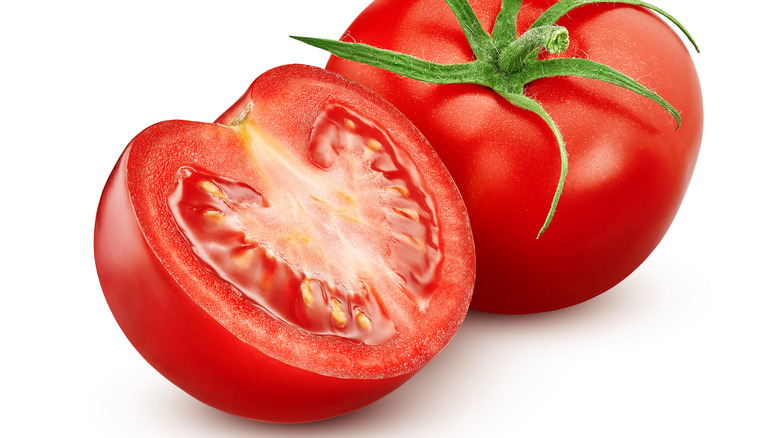 whole and half tomatoes
