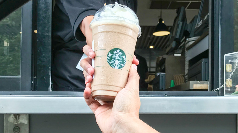 Starbucks drive-thru Frappuccino