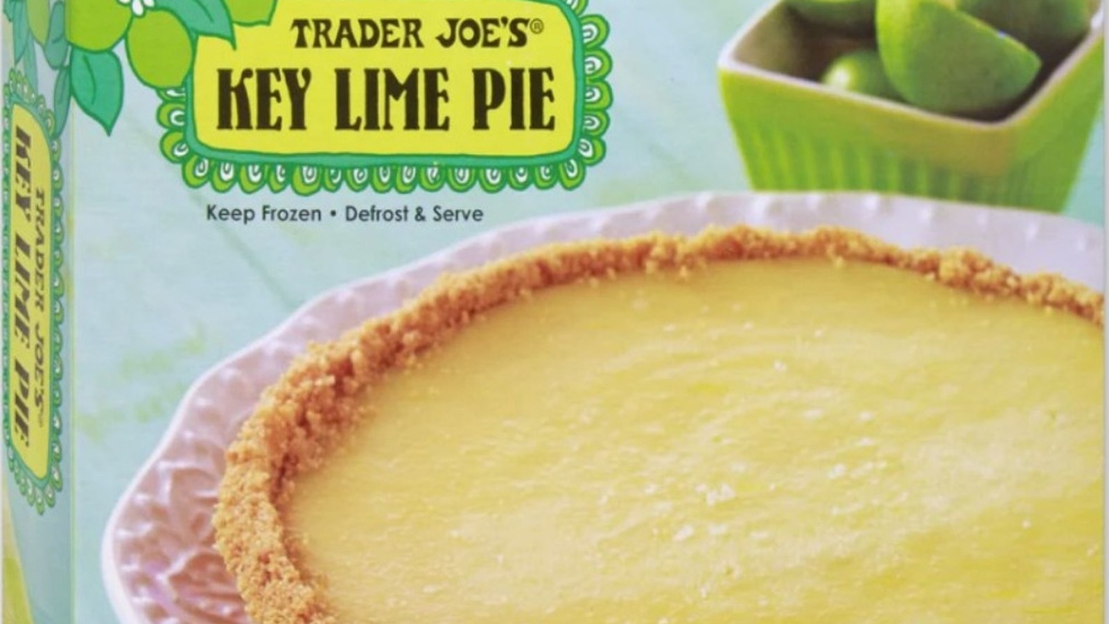The Reason Trader Joe's Key Lime Pie Is Yellow, Not Green Tasting