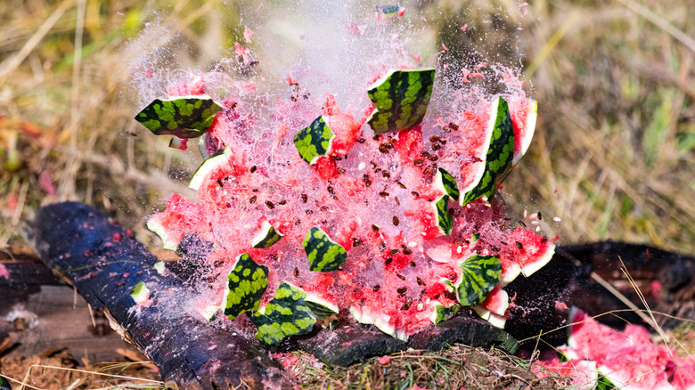 Exploding watermelon