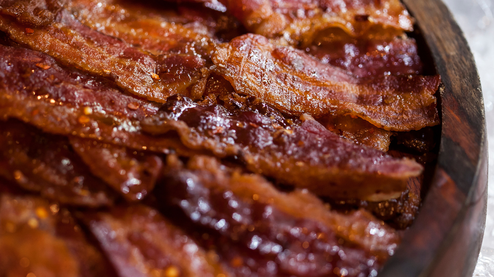 The Reason You Should Avoid ThickCut Meat When Making Candied Bacon