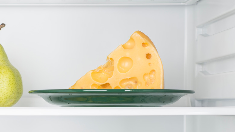 cheese in the fridge 