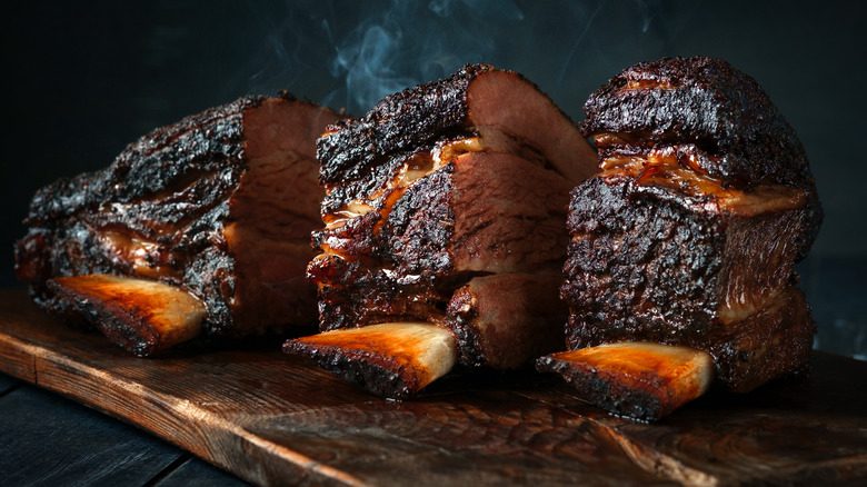 Texas BBQ beef brisket ribs