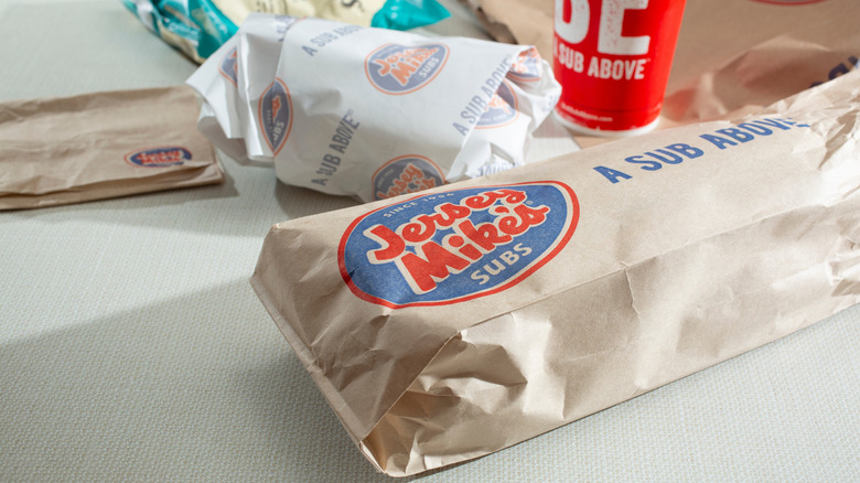 Jersey Mike's meal combo on table