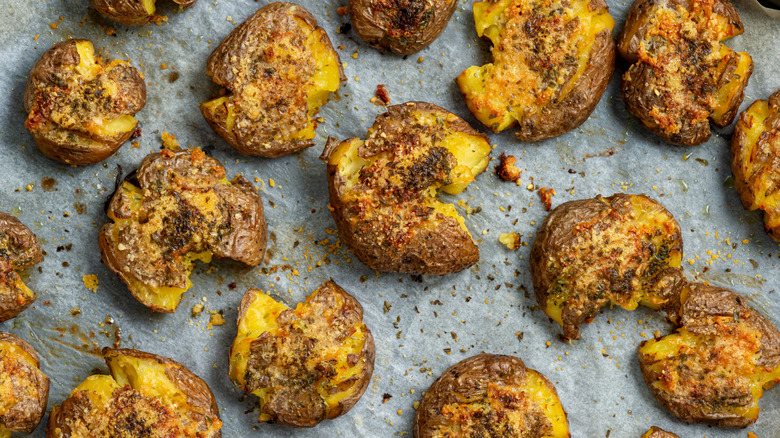 smashed potatoes
