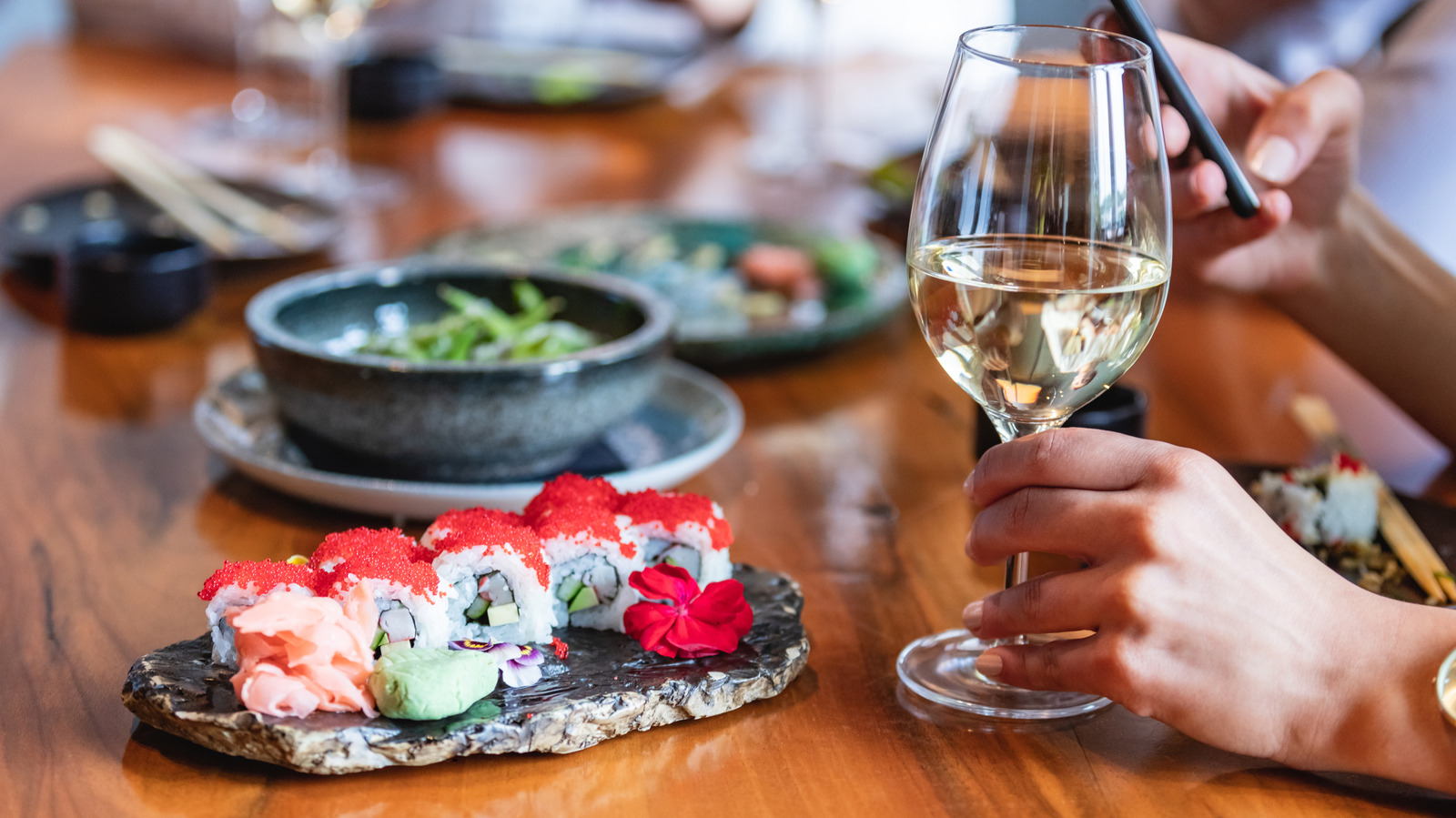 The Safest Wine To Pair With Your Sushi Dinner