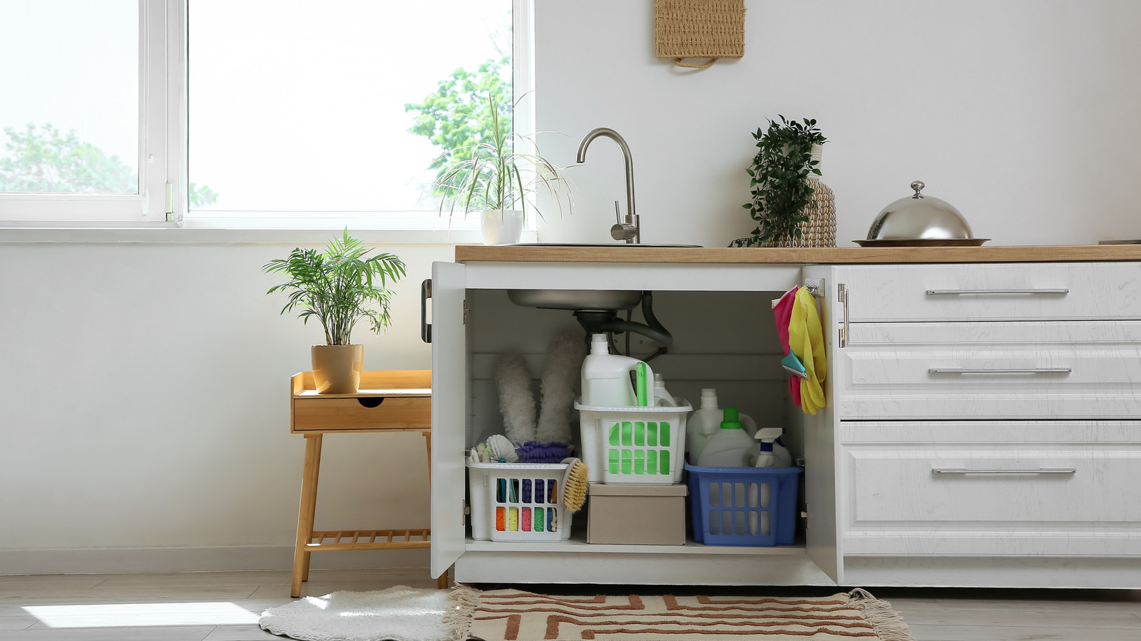 The Safety Reason You Should Avoid Storing Cleaning Supplies Under Your Kitchen Sink - Tasting Table