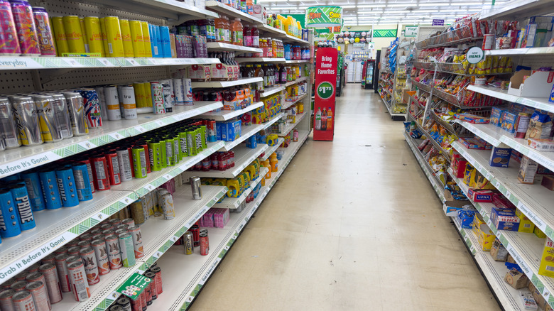 Dollar Tree snack aisle
