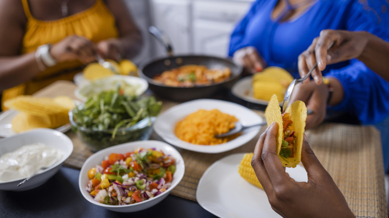 homemade mexican meal