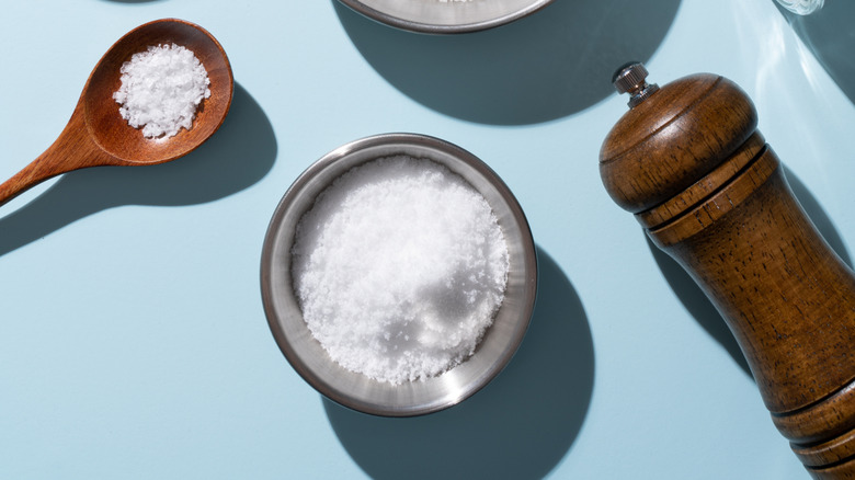 display of different salts