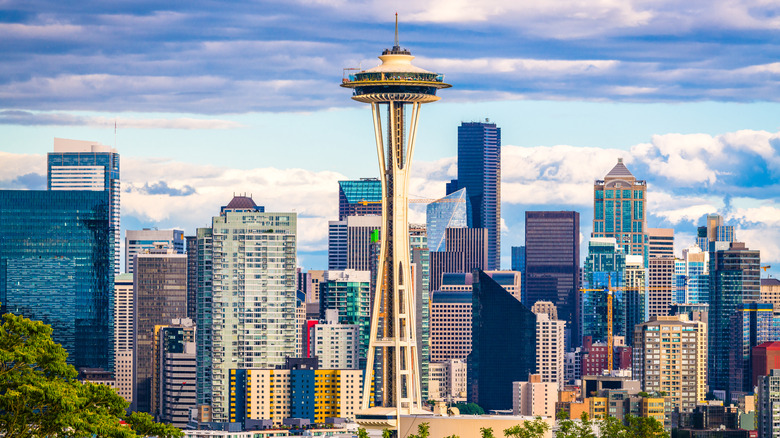 Seattle skyline with Space Needle